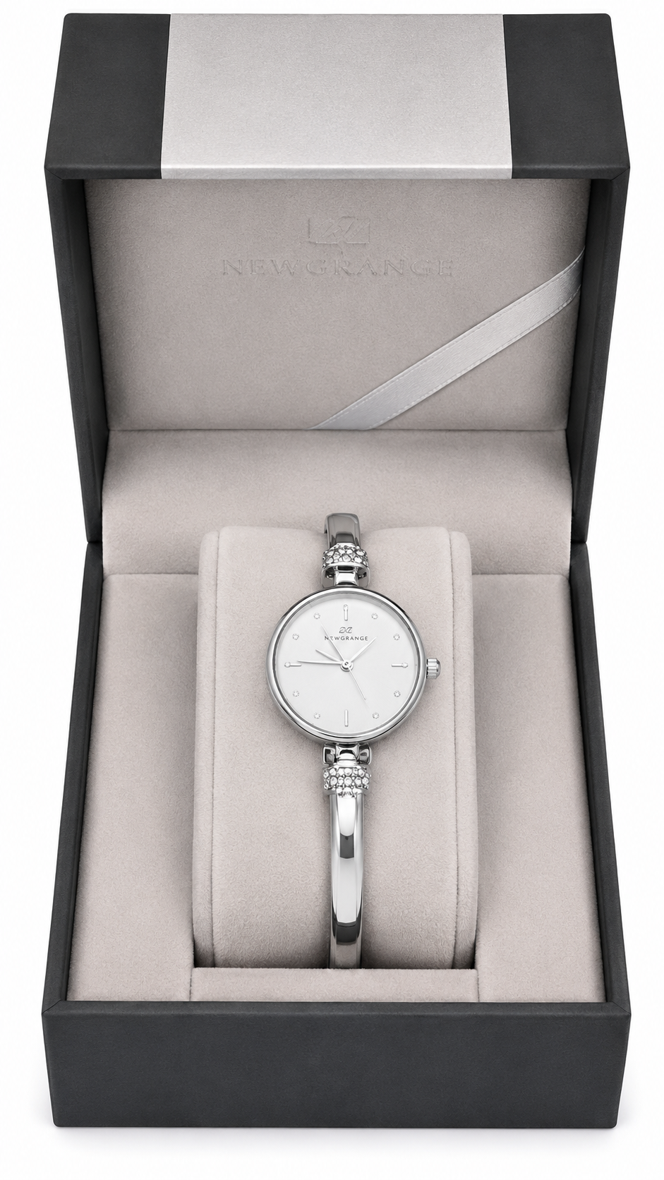 Newgrange Silver Crystal Bangle Watch