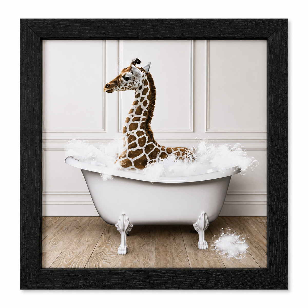 Giraffe Bathroom Print