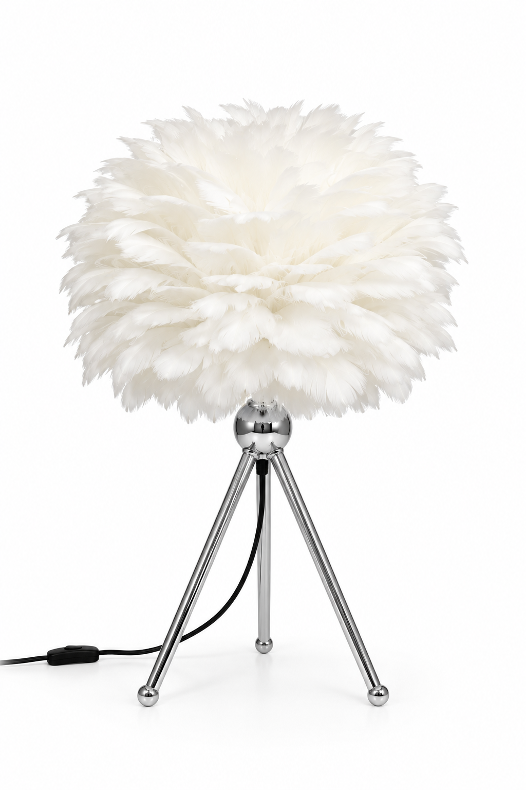 Feather Tripod Table Lamp