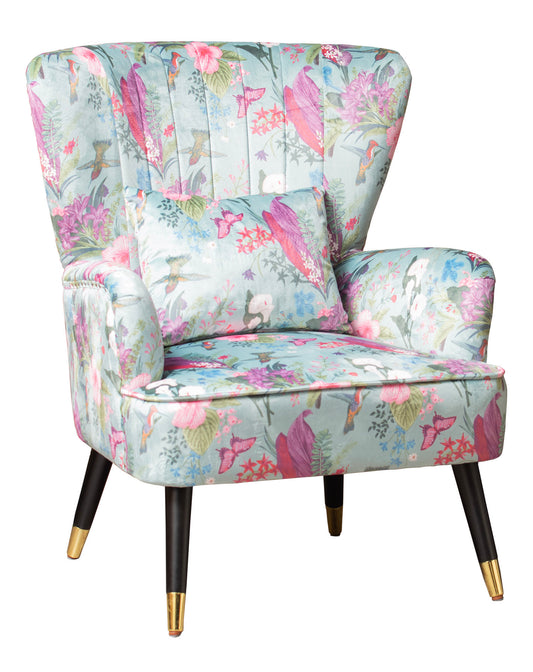 Floral Accent Chair