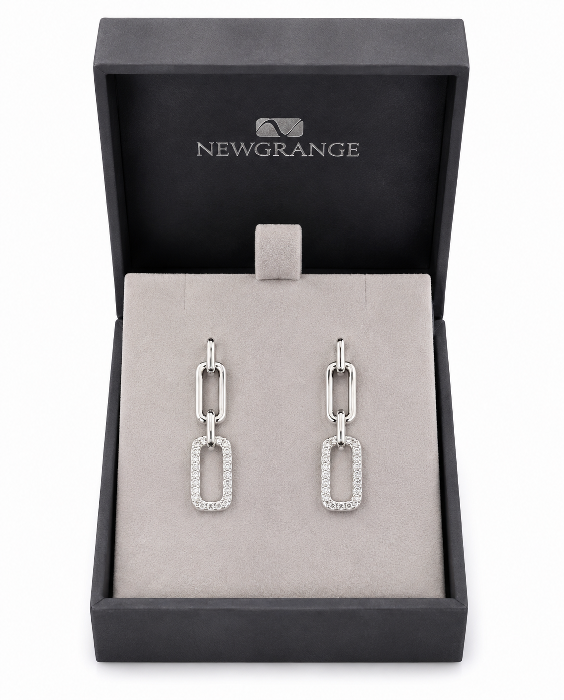 Newgrange Sparkle Link Drop Earrings
