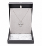 Silver Crystal Angel Necklace