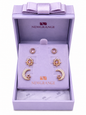 Rose Gold Celestial Earring Set