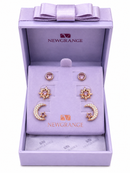 Rose Gold Celestial Earring Set