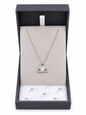 Silver Trinity Knot Crystal Necklace
