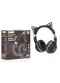 NEXUS KIDS WIRELESS CAT EAR CHILDRENS BLUETOOTH HEADPHONES IN BLACK