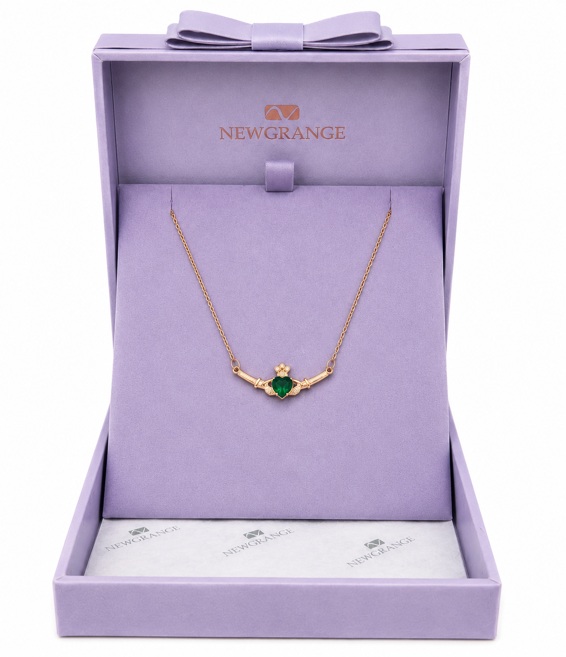 Rose Gold Claddagh Necklace
