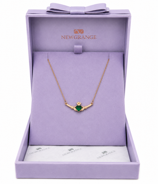 Rose Gold Claddagh Necklace