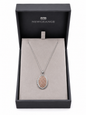 Silver Oval Locket Necklace