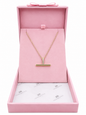 Gold T-Bar Sparkle Necklace