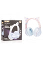 NEXUS KIDS WIRELESS CAT EAR CHILDRENS BLUETOOTH HEADPHONES IN BLUE/PINK