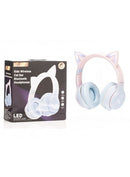 NEXUS KIDS WIRELESS CAT EAR CHILDRENS BLUETOOTH HEADPHONES IN BLUE/PINK