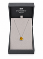 November Citrine Birthstone Necklace