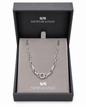 Silver Crystal Link Necklace