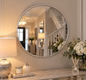 Silver Round Wall Mirror