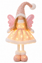 Large Standing Pink Light-Up Christmas Angel