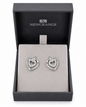 Newgrange Sparkling Double Heart Earrings
