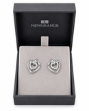 Newgrange Sparkling Double Heart Earrings