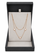 Newgrange Rose Gold Star Layered Necklace