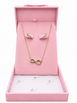 Gold Infinity Necklace & Earring Set