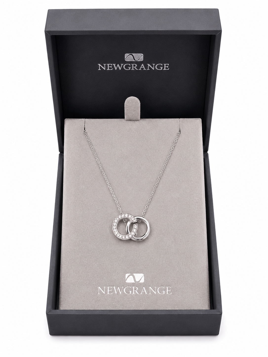 Silver Interlocking Circle Necklace
