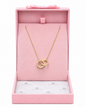 Gold Interlocking Circle Necklace