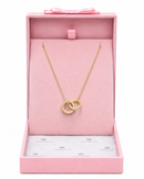 Gold Interlocking Circle Necklace