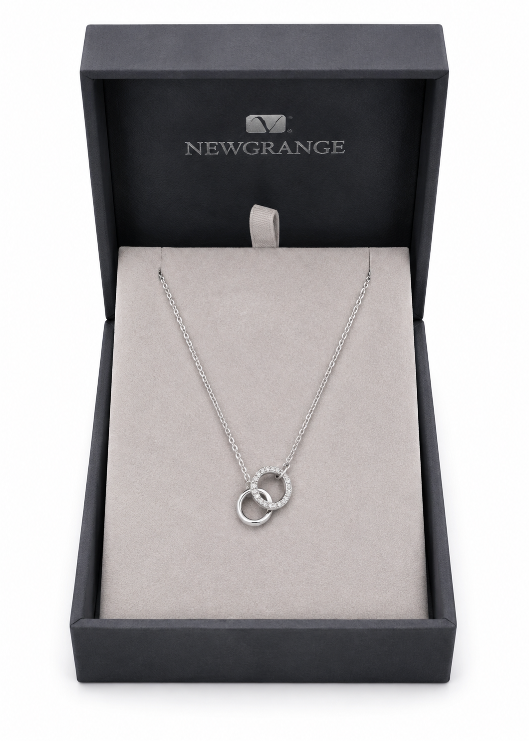 Silver Interlocking Circle Necklace