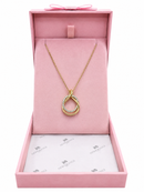 Gold Infinity Sparkle Pendant Necklace