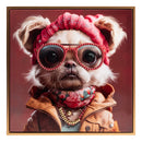 Stonewall Gallery Funky Dog Framed & Textured Picture