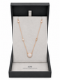 Newgrange Rose Gold Crystal Pendant Necklace