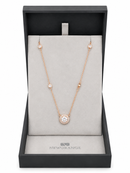 Newgrange Rose Gold Crystal Pendant Necklace