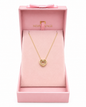 Gold Double Heart Pendant Necklace