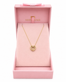 Gold Double Heart Pendant Necklace