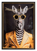 The Stonewall GalleryZebra Framed and Textured Picture