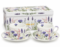 Wildflower Cup & Saucer Set – Set of 2
