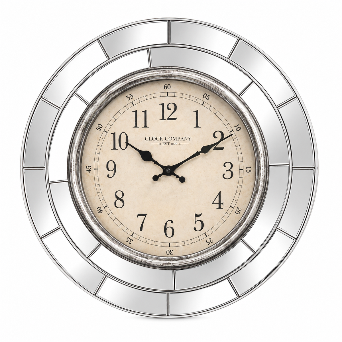 Mirrored Wall Clock