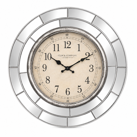 Mirrored Wall Clock