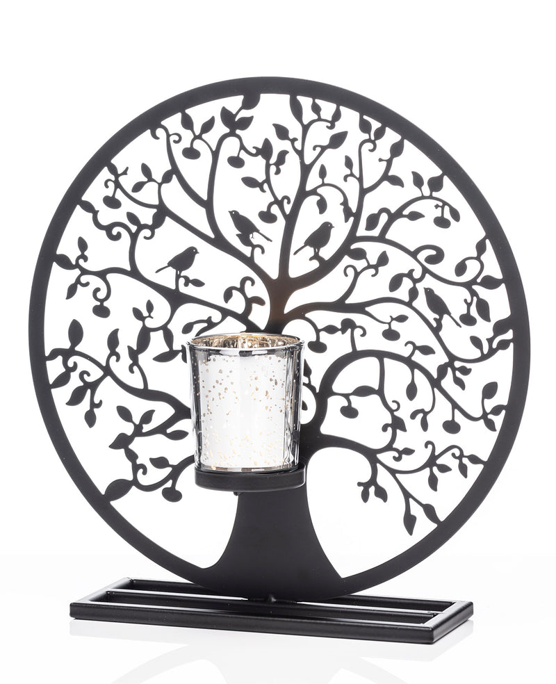 THE GRANGE COLLECTION TREE OF LIFE  MEDIUM CANDLE HOLDER