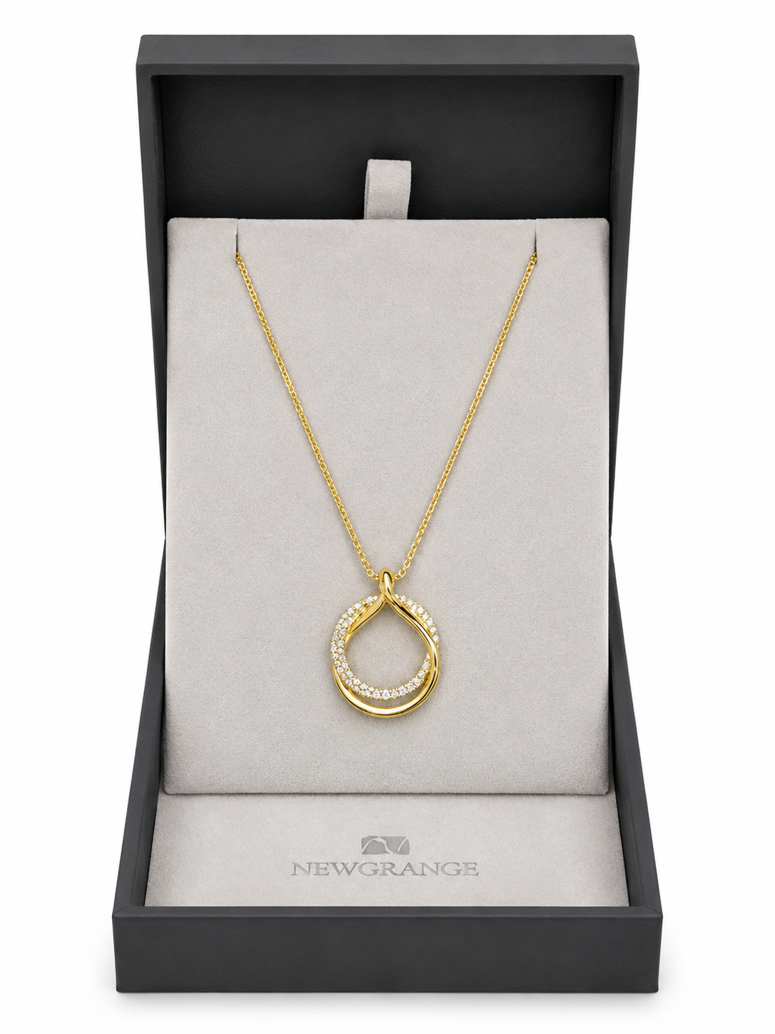 Newgrange Gold Sparkle Loop Necklace