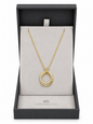 Newgrange Gold Sparkle Loop Necklace