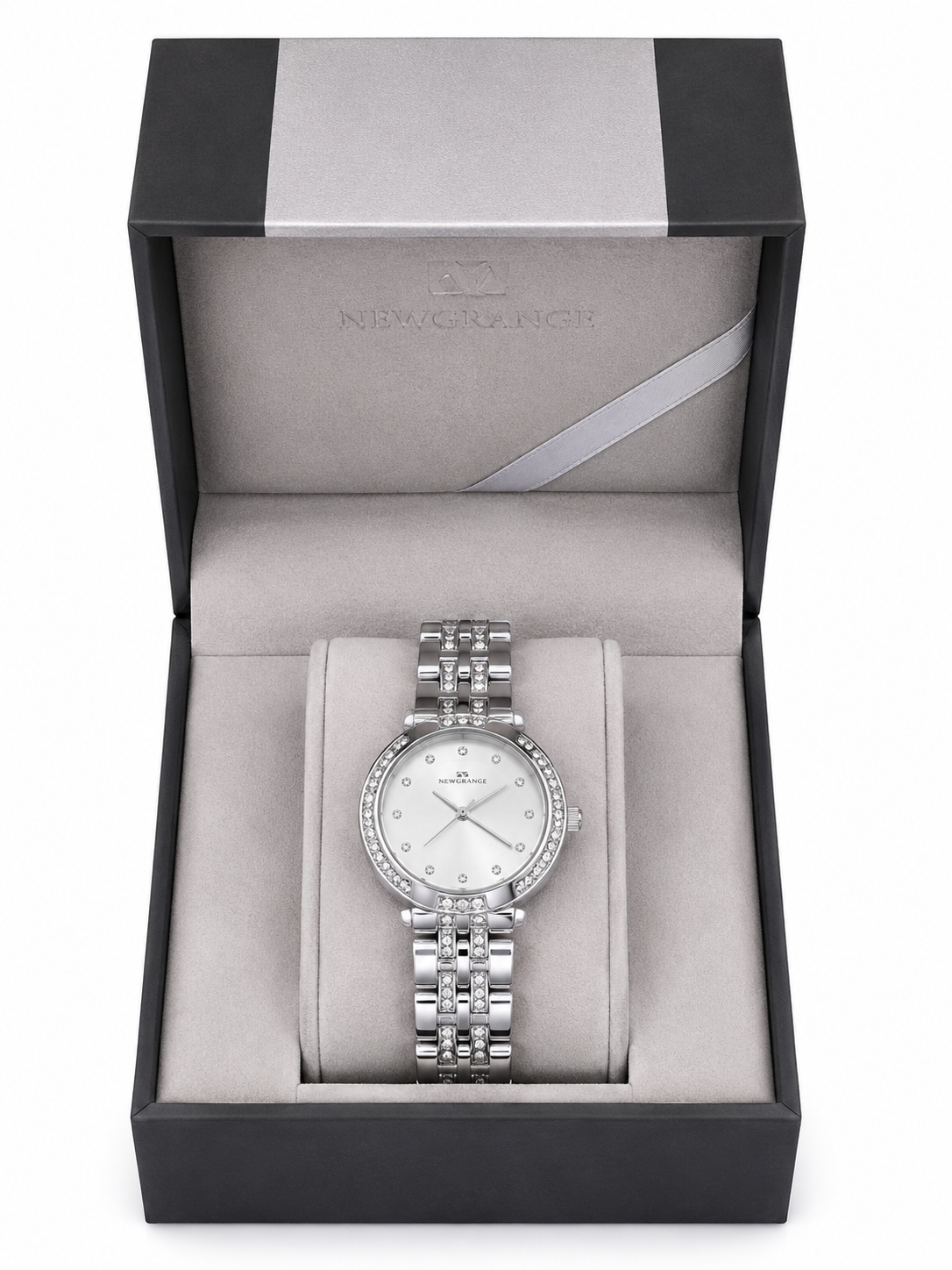 Newgrange Silver Crystal Bracelet Watch