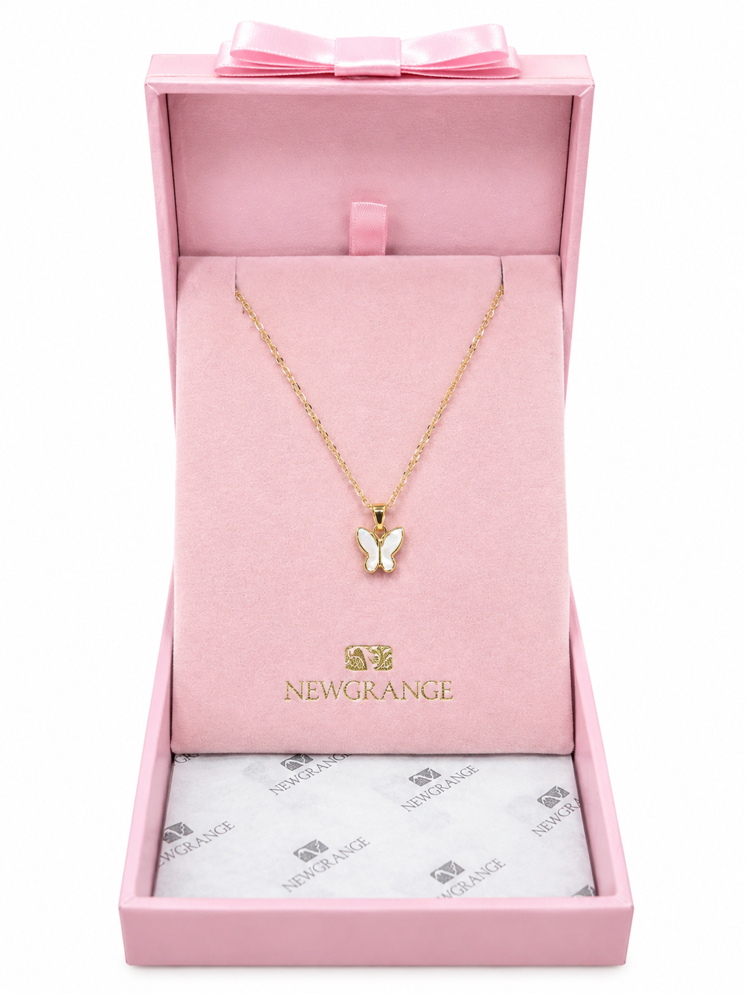 Gold Butterfly Pendant Necklace