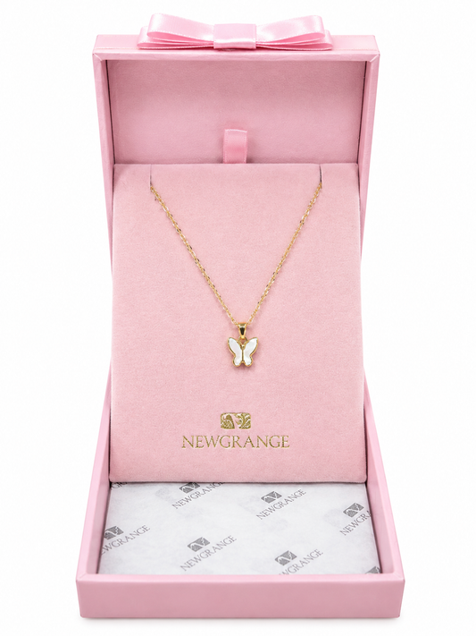 Gold Butterfly Pendant Necklace