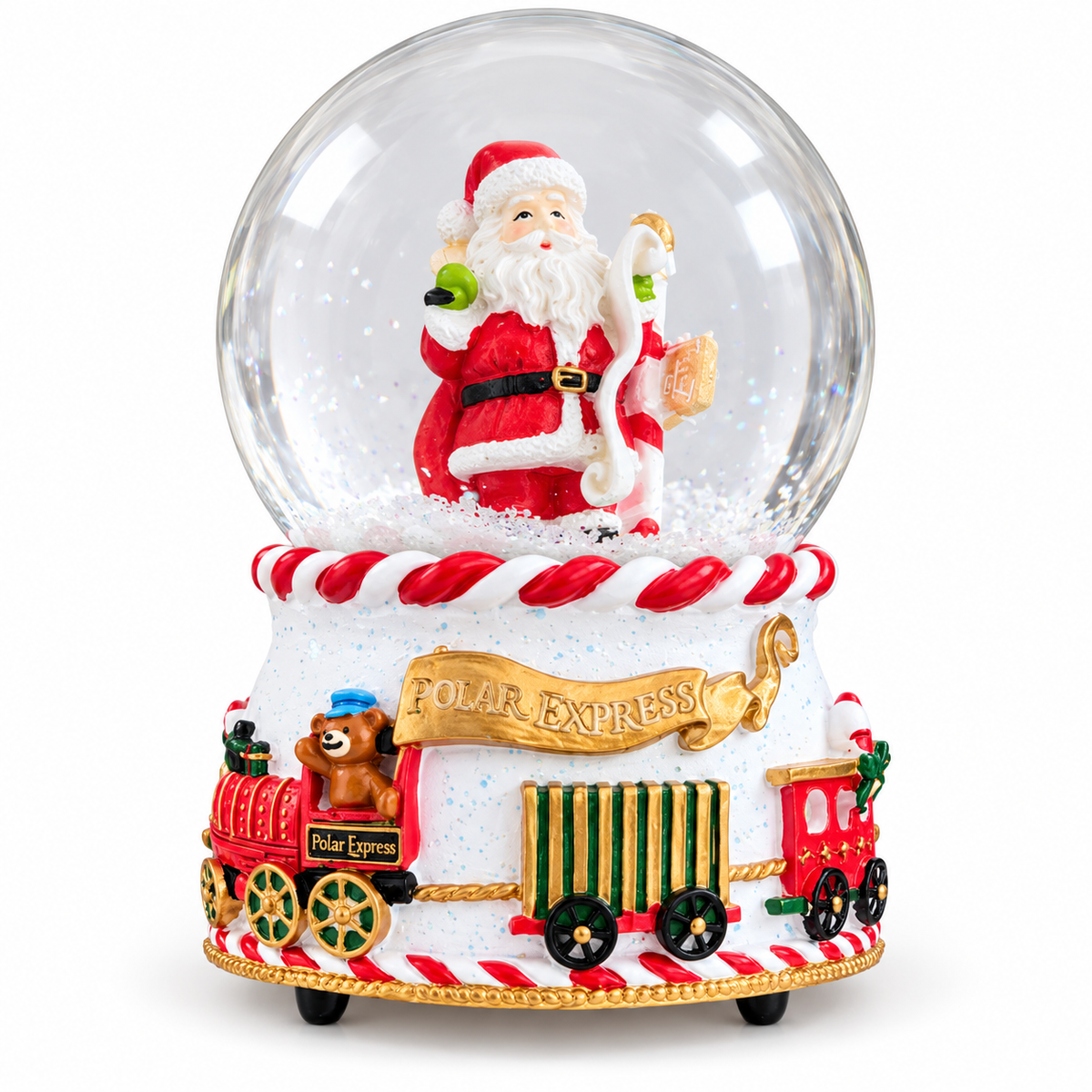 Santa Polar Express Musical Snow Globe