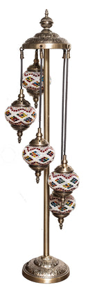 Mosaic Table 5-Arm Lamp