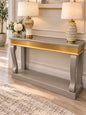Grey & Gold Console Table