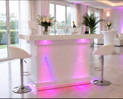 White Colour-Changing LED Home Bar