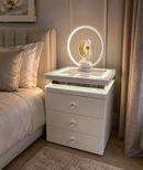 LED Bluetooth Bedside Locker – White Gloss