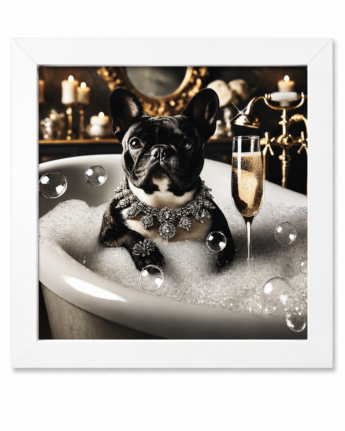 French Bulldog Bathroom Print